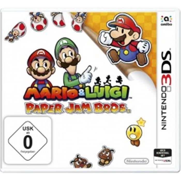 Nintendo - Nintendo Mario & Luigi 2232040 Jam Bros. Papier 3DS Jeu