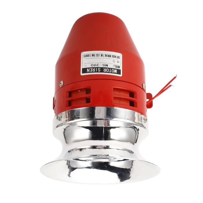 Corne Air Raid 12V Compacte Sauvetage De Sécurité Ultra Compact, Alarme De Klaxon De Sirène De Raid Aérien Conduit Par Moto De Camion De Voiture électrique 12V Rouge Alarme Voiture Sans Fil