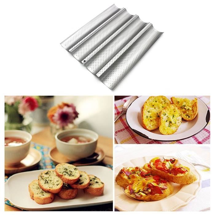 Pain Francais Moule Cuisson Vague Plaque Gateau Pratique Moule A Baguette Argent Achat Vente Moule Pain Francais Moule Cuisson Cdiscount