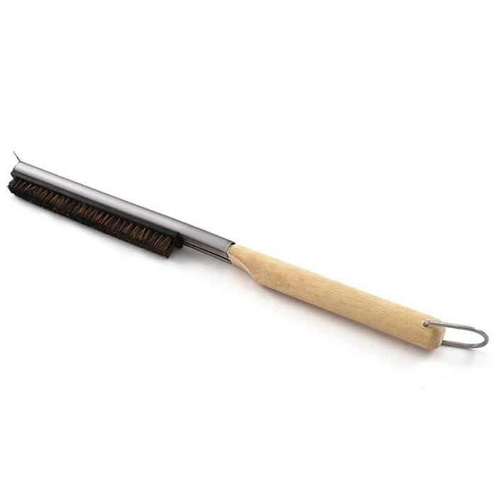 Brosse en laiton pour four à pizza tête orientable manche 60cm - GI Metal