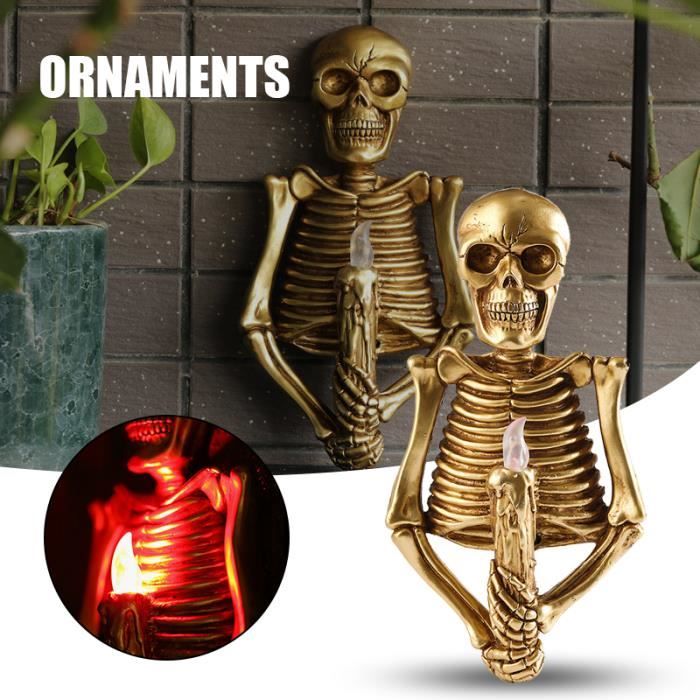 Tasse Halloween LED – Pot Mason Plastique Crâne Vert – Avec Paille Et Couvercle