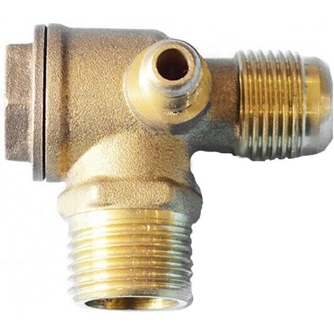 Clapet Anti-retour Pour Compresseur - Laiton - 3/8" Entrée Compression, 1/2" NPT Sortie Réservoir