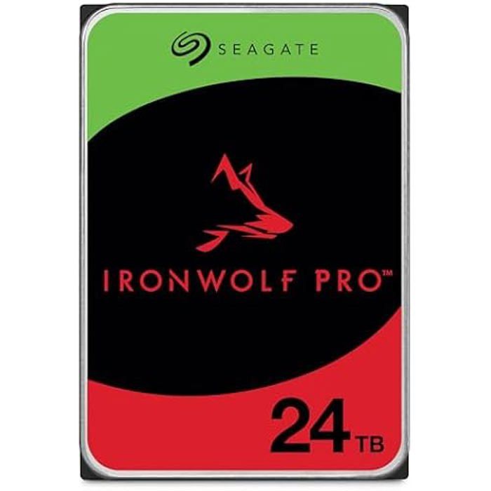 Disque Dur Interne – SEAGATE – IronWolf Pro – 24 To – 7200 U/Min – SATA 6 GB/S