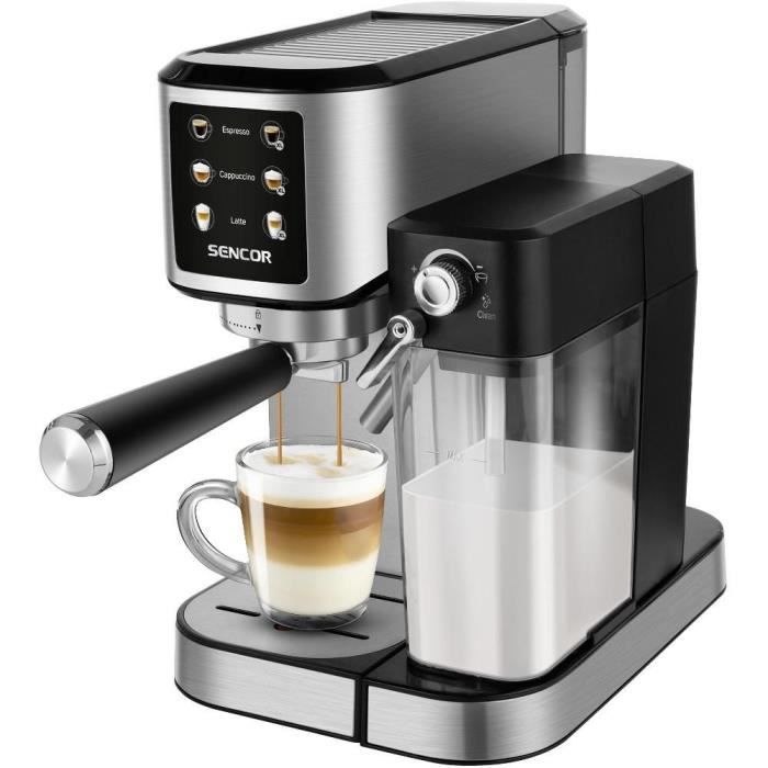 Machine À Expresso Sencor SES 4910SS – 20 Bars, Panneau One Touch