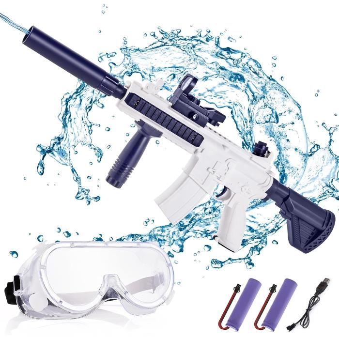 Pistolet à Eau Électrique à Longue Portée avec LED pour Enfants et Adultes