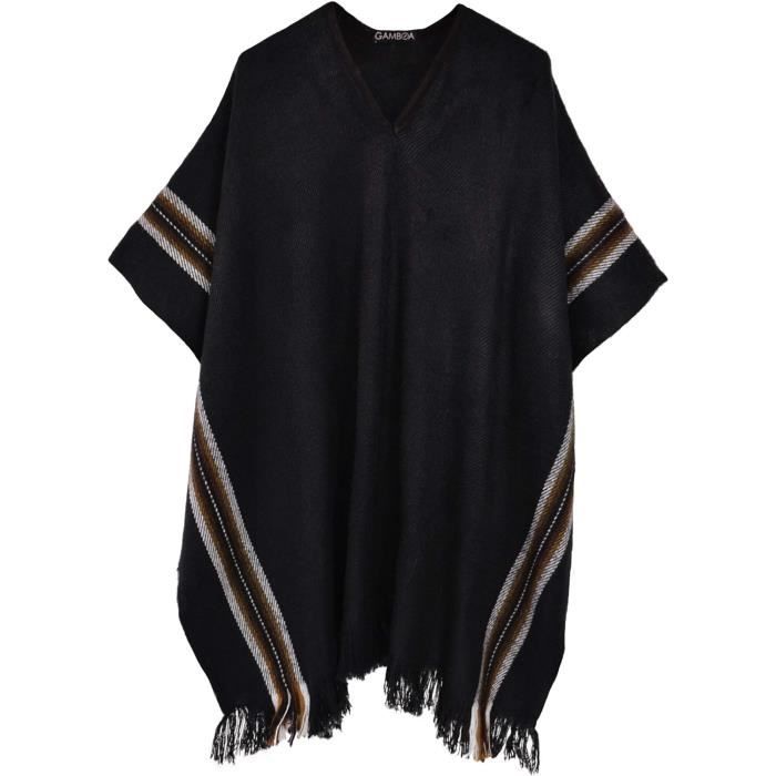 poncho homme polaire