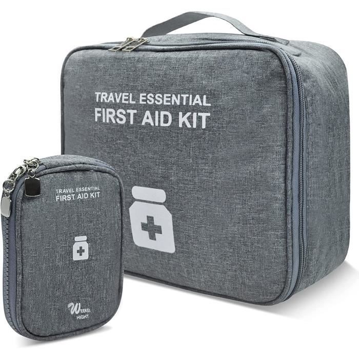 Trousse De Premiers Secours étanche Double Couche - 2 Tailles - Voyage, Camping, Bureau - Poches Organisées
