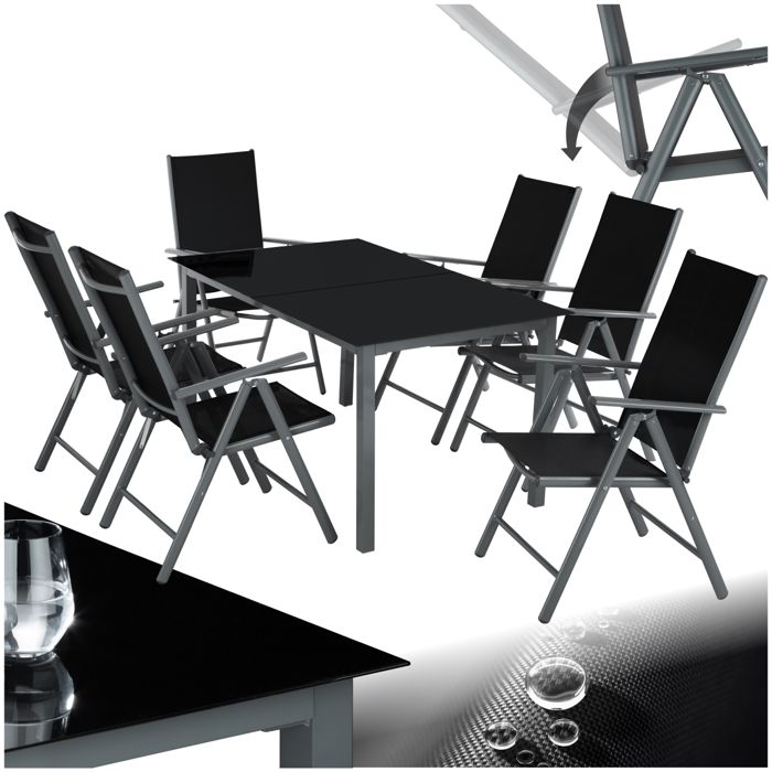 Chaise Jardin Gris Anthracite Achat Vente Pas Cher