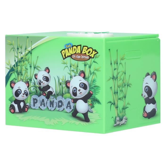 TMISHION boîte d'économie de banque d'argent de vol automatique Tirelire  mignonne Panda et chat voler de l'argent boîte
