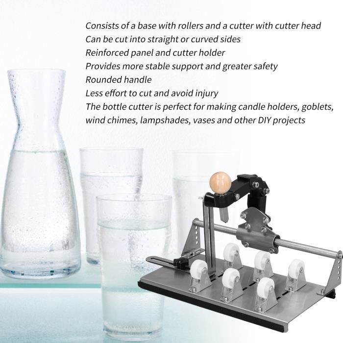 Coupe-bouteille En Verre Vertical - Pour Couper Des Bouteilles En Arcs Ou En Ligne Droite, Outil DIY - 7