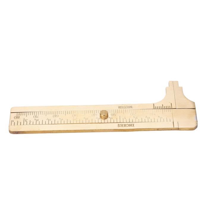 Lot De 2 Mini Pieds à Coulisse En Laiton 100 Mm – Double Échelle Pour Bijoux & Petites Mesures