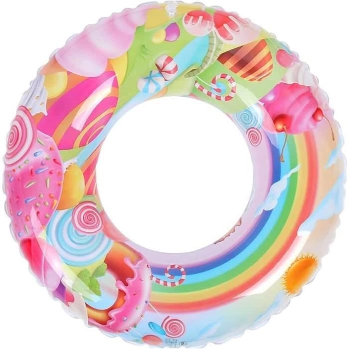 Grosse Bouée Donut Géante 120cm - Bouée Piscine Adulte Gonflable - Sirène Donut Pour Été Plage Et Piscine - Fun Et Confort