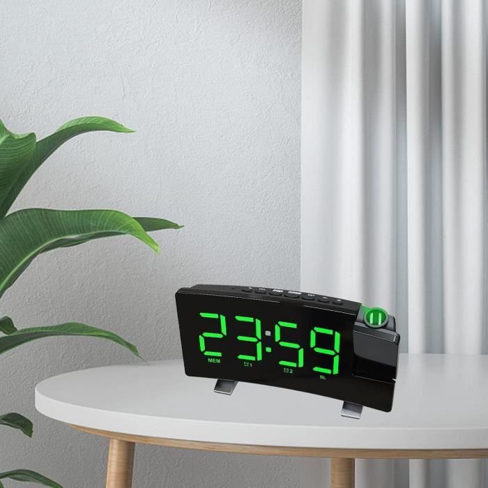 Radio Réveil GRUNDIG SCC400 - FM, Chargeur Induction, Double Alarme, Luminosité Réglable, Bluetooth, USB - Noir