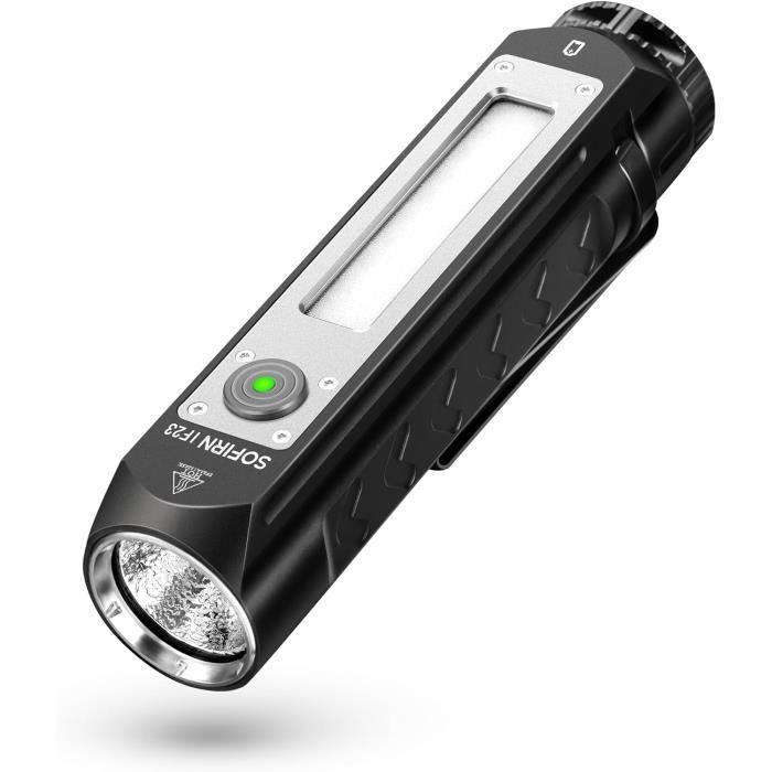 Stylo Torche Olight OPEN 2 ZR Zirconium - Lumière LED 120 Lumens - Rechargeable USB-C - Bleu - Neuf
