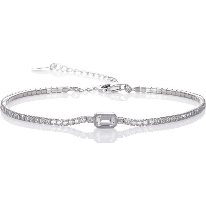 Bracelet Rivière En Plaqué Or Avec Pierres Blanches - Neuf Avec étiquettes