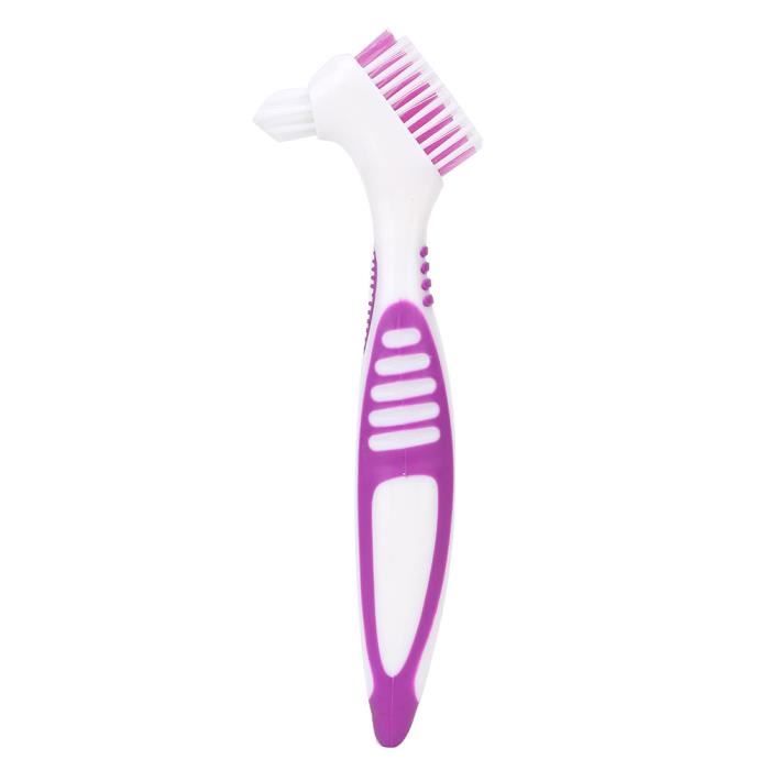 Lot De 3 Brosses Souples Pour Nettoyer Prothèses Dentaires Et Appareils - Couleurs Assorties, Plastique