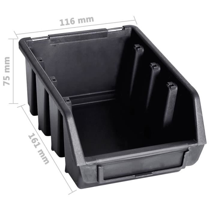Bac de rangement Kit de bacs de stockage et panneaux muraux 29 pcs ...