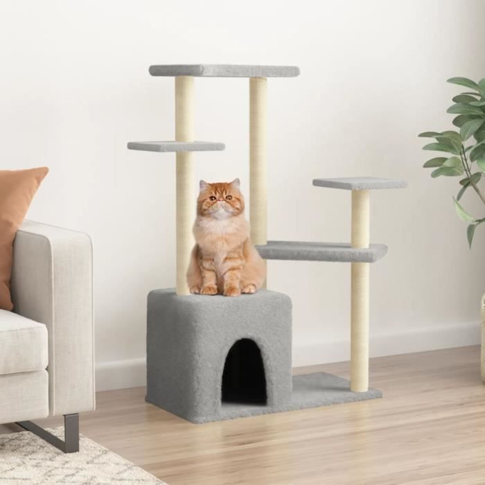 vidaXL Arbre à chat avec griffoirs 107 5 cm
