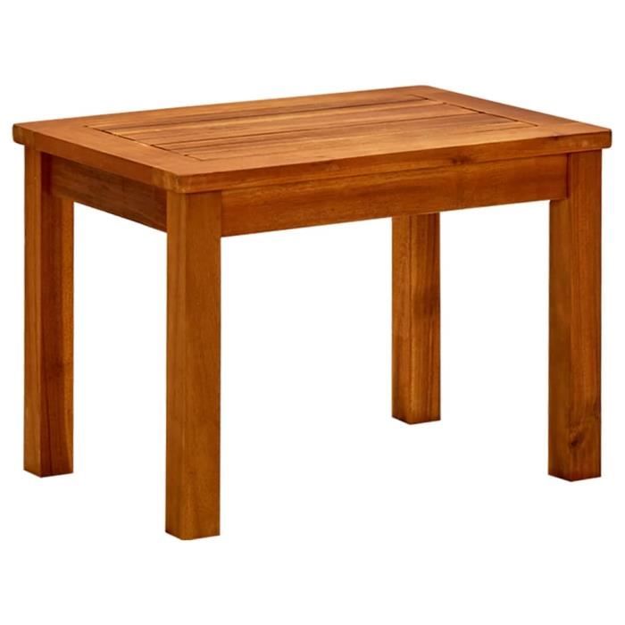 Top Table dextérieur JILI - Table basse de jardin 50x35x36 cm Bois solide dacacia41 Kg
