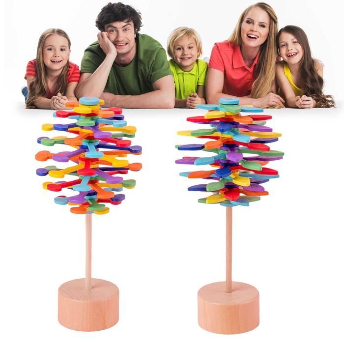 Jouets sensoriels en spirale en bois, jouet anti-Stress pour