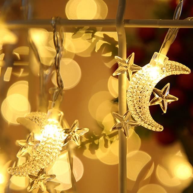 Lot De 12 Guirlandes Lumineuses Dufuso 2m 20 LEDs - À Piles Étanches IP65 - Pour Déco Fête, Mariage, Noël