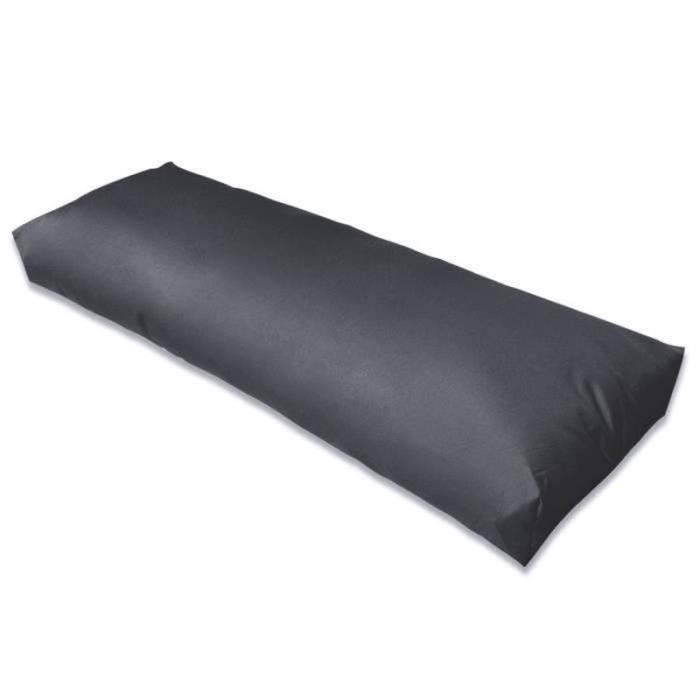 B214785-P190 Coussin de dossier rembourre gris 120 x 40 x 20 cm