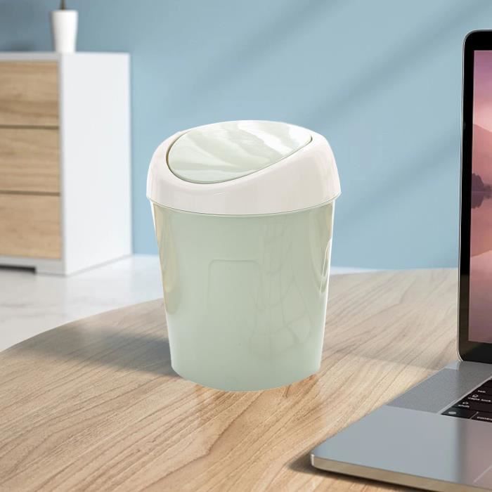 Poubelle De Bureau En Plastique Avec Couvercle - Petite Poubelle De