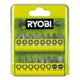 Coffret de vissage RYOBI - 17 accessoires - plats, Philips, Pozidriv, Torx - porte-embout magnétique-1