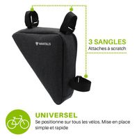 Sacoche cadre de vélo - WANTALIS - Imperméable
