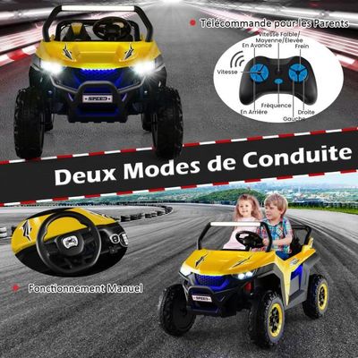 COSTWAY Avion Voiture Électrique Enfant avec Joysticks, Télécommande 2 COSTWAY Avion Voiture Électrique Enfant avec Joysticks, Télécommande 2