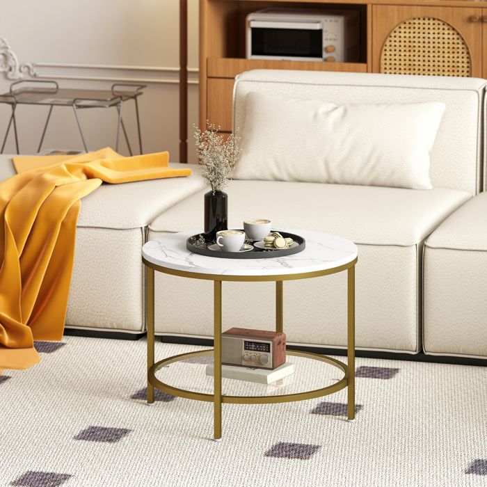 Table Basse En Verre Trempé HOMCOM – Design Moderne Transparent 80x45x35 Cm, Bords Arrondis Sécurisés, Prête à Utiliser