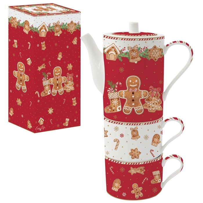 COFFRET EGOISTE EN PORCELAINE FINE 350ml + 350ml JARDIN BOTANIQUE, Rose