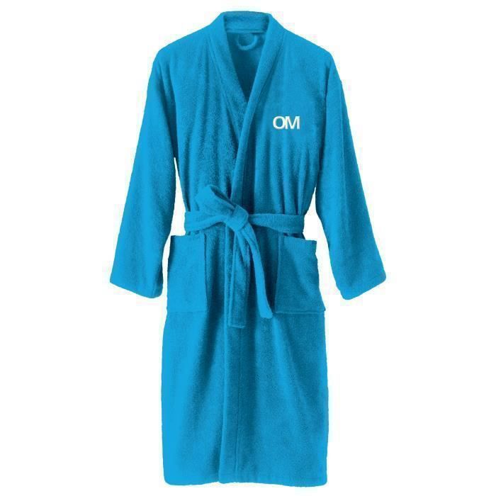 Peignoir adulte OM 1899 100 coton taille M Cdiscount Maison