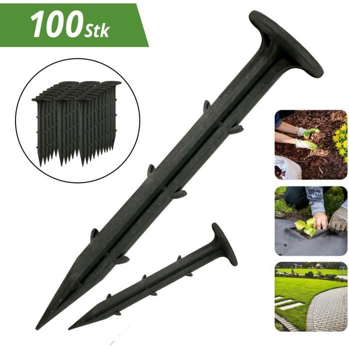 Piquets De Tente En Acier Galvanisé - 30cm, 4 Pièces, Pour Trampoline, Tente, Auvent