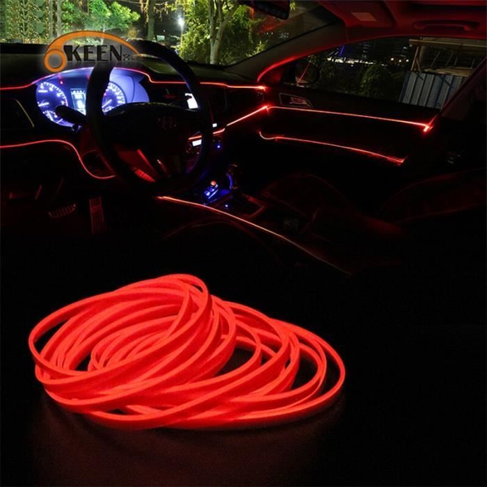 Câblage de lampe Led d'intérieur de voiture 1M/2M/3M/5M, bande néon pour  bricolage automatique, lumière ambiante Flexible USB, Diode d'ambiance de  fête - AliExpress