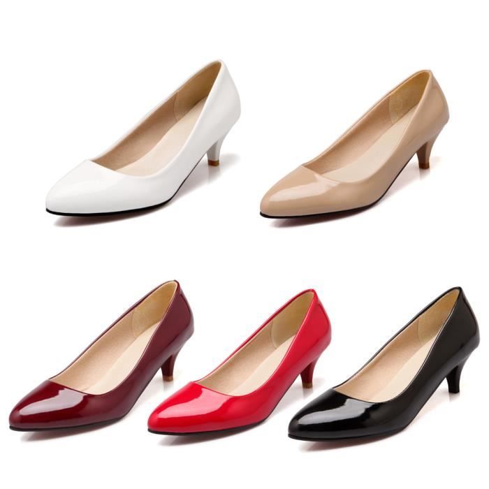 Chaussures à Talons Fins Femme - Pointure 38 - Marron Daim - Occasion Très Bon état