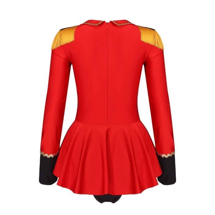 Freebily Justaucorps Danse Femme Manche Longue Brillant Déguisement