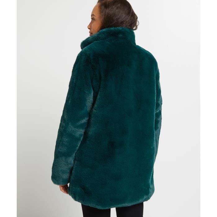 Manteau fourrure vert sapin sales