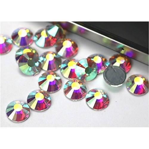 Strass Jollin Hot Fix Plat Retour Strass Verre Strass Gems, SS20 1440pcs ...