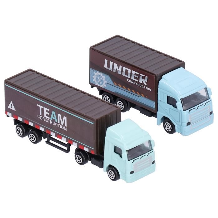 Camion conteneur à traction en alliage 1:48, jouet camion de Transport à haute Simulation, cadeaux exquis / Véhicules de jeu et maquettes Camion conteneur à traction en alliage 1:48, jouet camion de Transport à haute Simulation, cadeaux exquis / Véhicules de jeu et maquettes