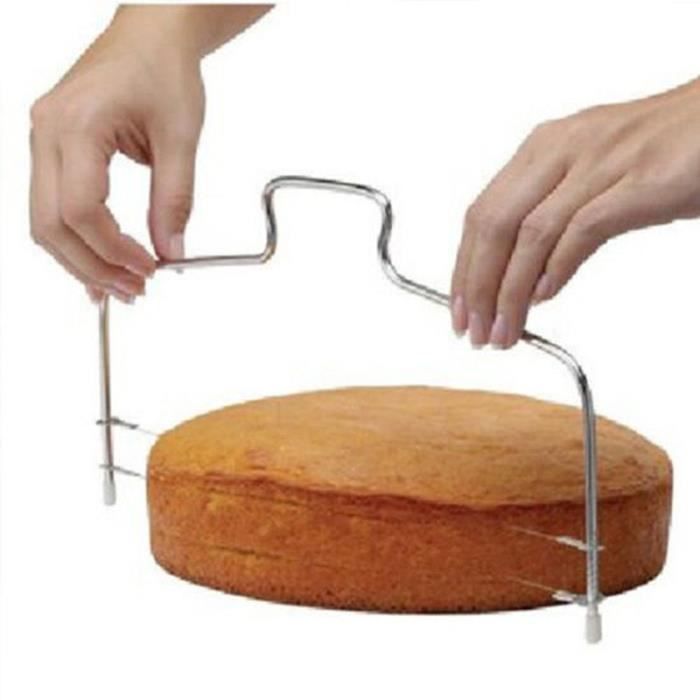 Diviseur Gâteau Coupe-Fil Réglable - Trancheur Outil Pâtisserie facilement  à nettoyer – pâtisserie sera un grand plaisir et vos gâteaux réussiront  parfaitement à l'aide du coupeur de fil : : Cuisine et