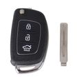 Coque clé pour Hyundai Santa Fe Tucson i10 i20 i40 ix20 ix35 - 3 Boutons - Plip clé télécommande Phonillico®-2