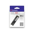 Verbatim Vi3000 256 GB SSD interne NVMe/PCIe M.2 PCIe NVMe 3.0 x4 au détail 49373-2