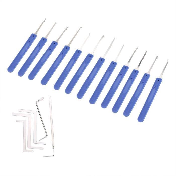 Kit de Crochetage Serrure 17 Pièces en Acier Inoxydable Cdiscount Bricolage