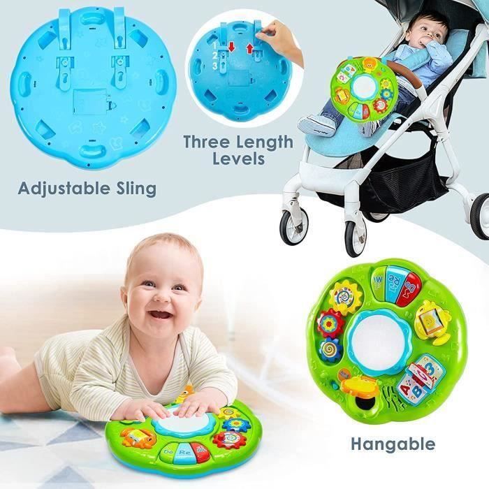 Jouet Bebe 1 an - Table d'activité Bébé Jouet Educatif Enfant 1 2 3 Ans Fille Garcon Instrument de Musique Bébé avec Lumières - Jeux - Jouets