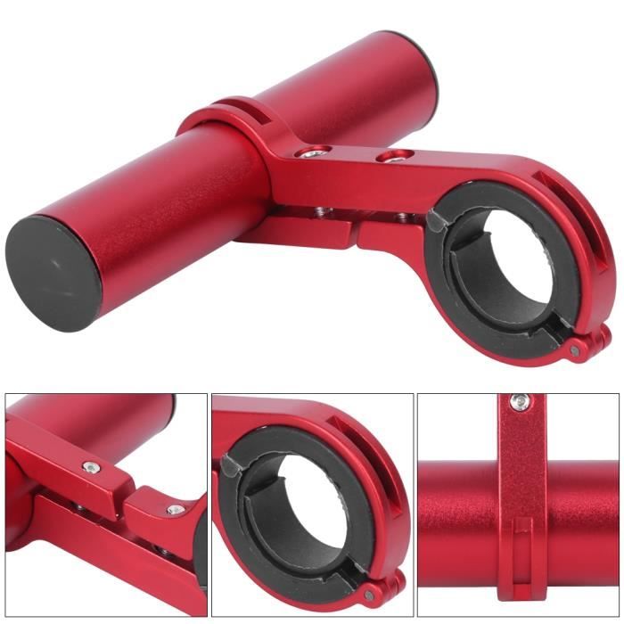 Prolongateur Guidon Vélo WASAGA 10cm - Fibre Carbone Et Alliage Alu - Léger Et Solide