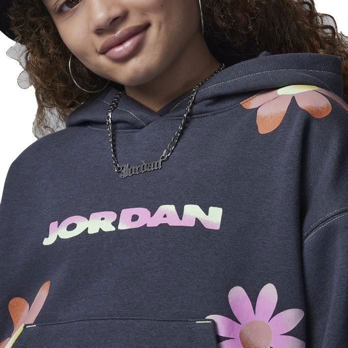 Jordan Sweat a Capuche pour Fille Deloris Jordan Flower Gris 45C960 693