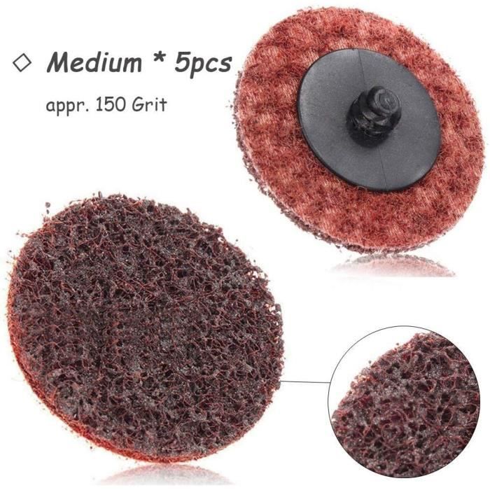 Meuleuse Roloc Lot De 15 Disques Abrasifs À Changement Rapide De 5,1 Cm Avec Support ...