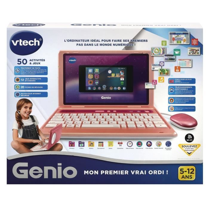 Ordinateur bilingue VTECH Genius XL Color Pro Rose - 6-11 ans - Cdiscount  Jeux - Jouets