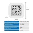 Thermomètre Hygromètre Intérieur Mini 2 pièces LCD Digital Maison Mural Blanc-3